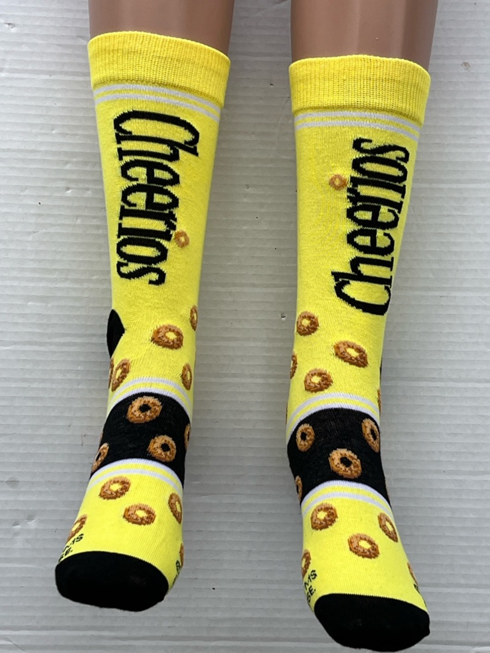 General Mills Cheerios Yellow Novelty Crew Socks - Men